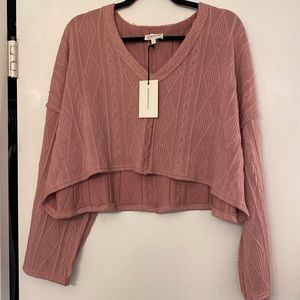Dusty Rose Mimosa Sweater Top
